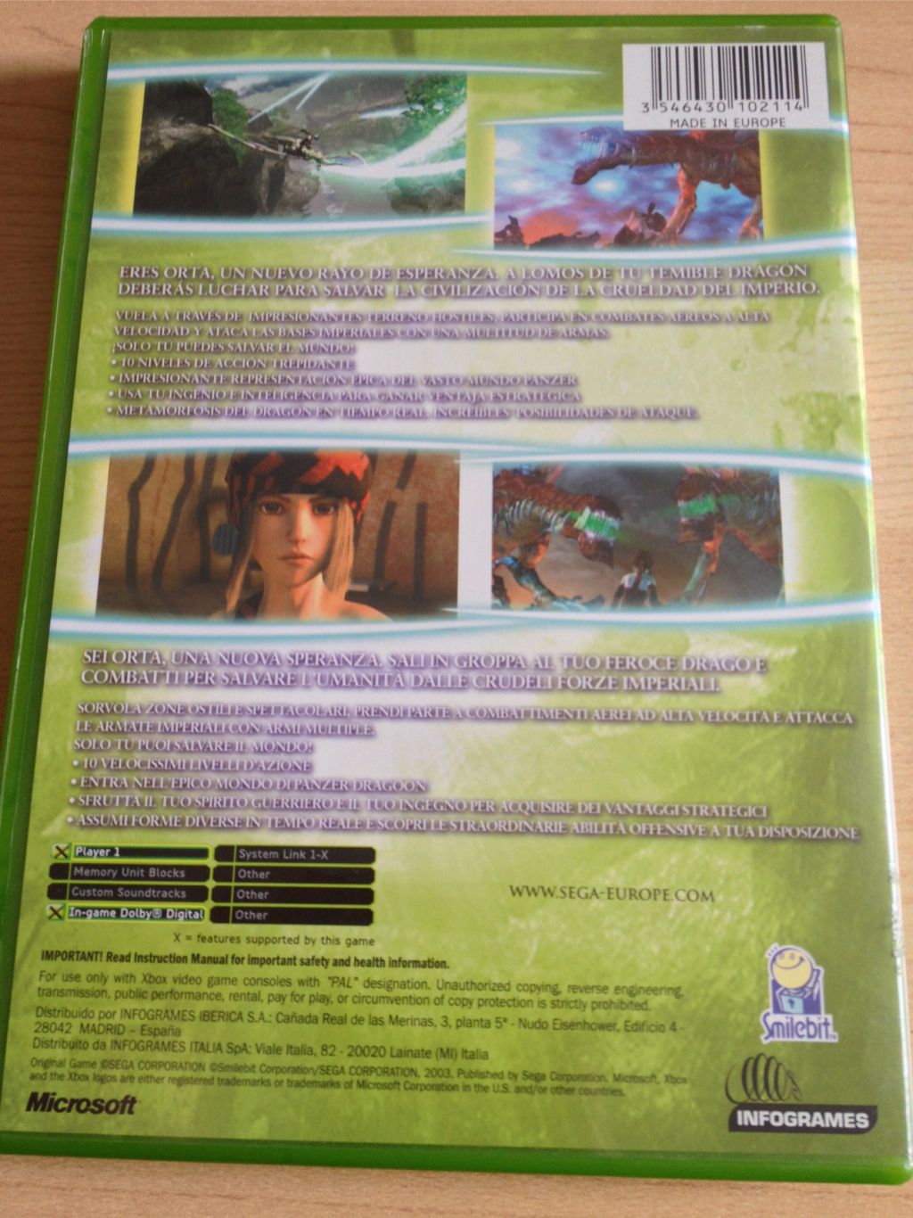 Panzer Dragoon Orta - Microsoft Xbox (Sega - 1) video game collectible - Main Image 2