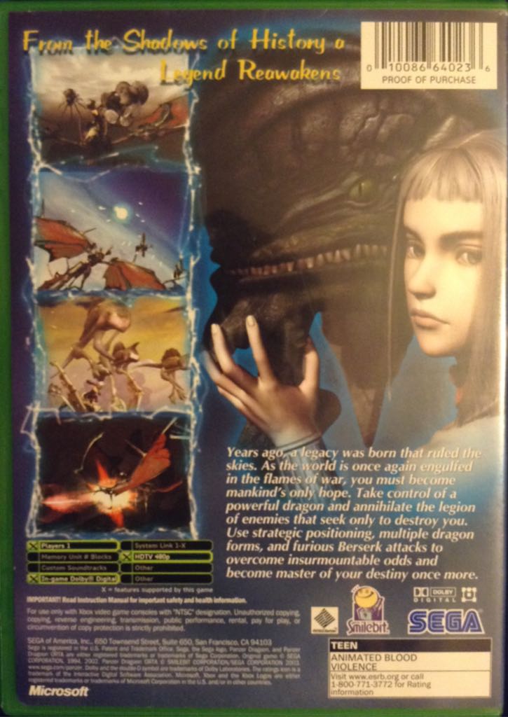 Panzer Dragoon Orta - Microsoft Xbox (1) video game collectible - Main Image 2