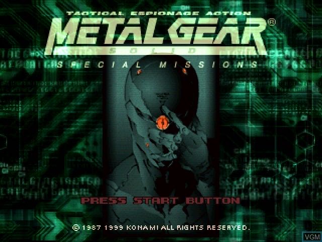 Metal Gear Solid: VR Missions - Sony PlayStation (Konami - 1) video game collectible [Barcode 0083717170532] - Main Image 3