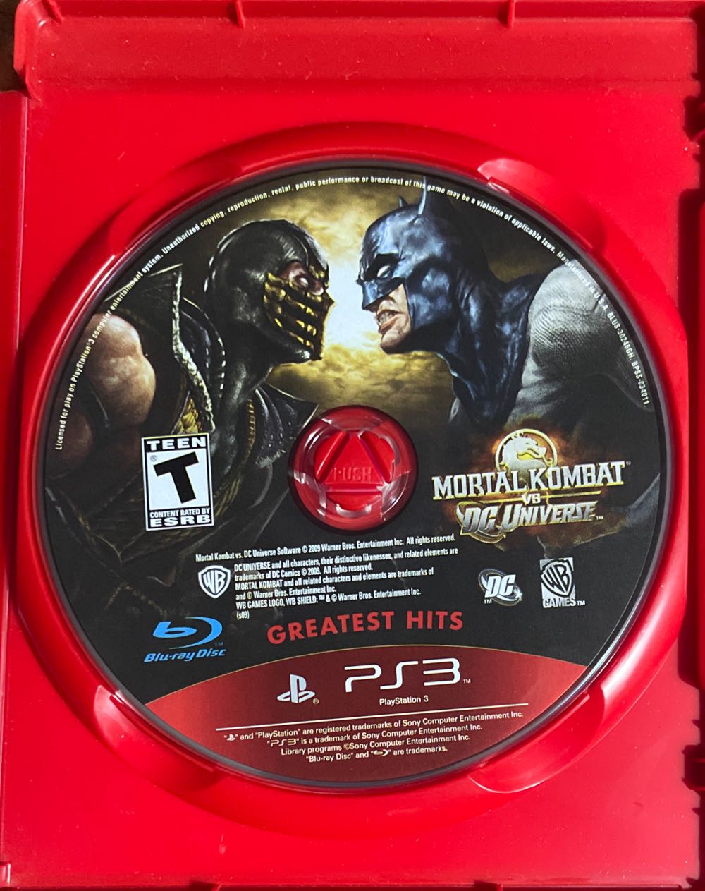 Mortal Kombat vs. DC Universe - Sony PlayStation 3 (PS3) (Midway - 1-2) video game collectible [Barcode 031719269297] - Main Image 3