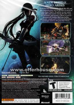 Star Ocean The Last Hope - Microsoft Xbox 360 (Square Enix - 1) video game collectible [Barcode 14898297] - Main Image 2