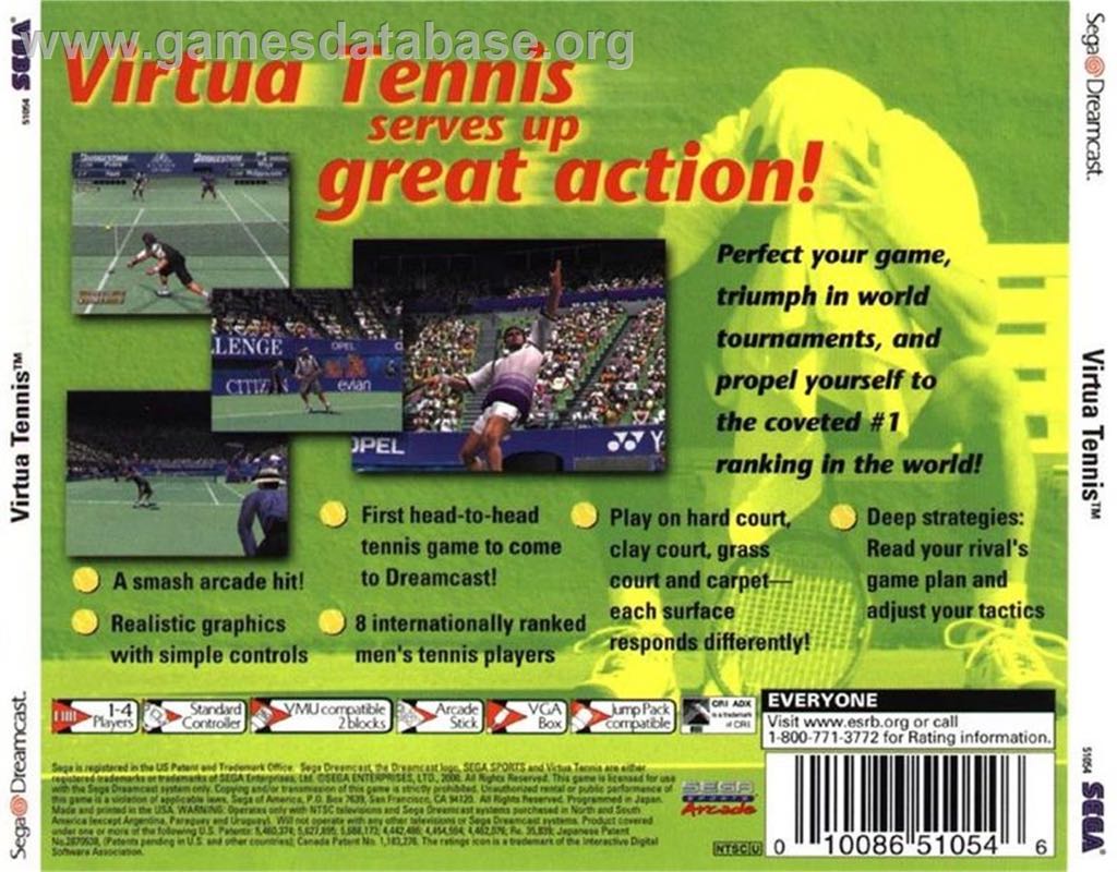 Virtua Tennis - Nintendo Game Boy Advance (GBA) video game collectible [Barcode 3546430106129] - Main Image 2