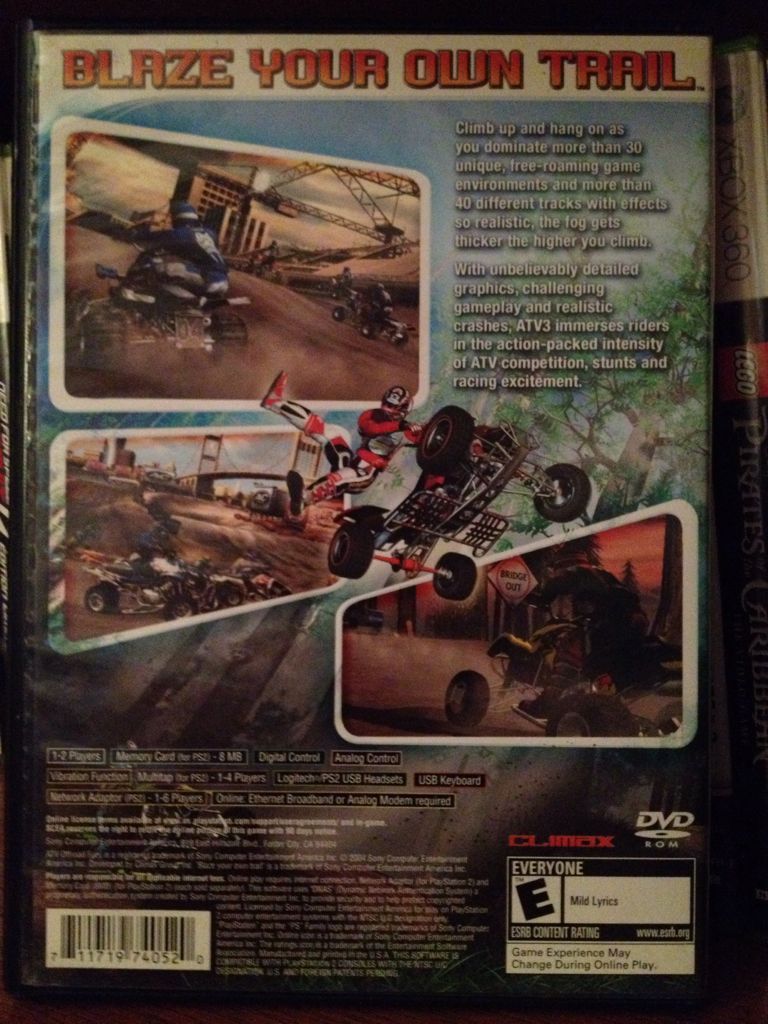 ATV Offroad Fury 3 - Sony PlayStation 2 (PS2) (Sony Computer Entertainment - 2) video game collectible [Barcode 711719740520] - Main Image 2