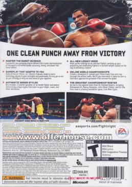 Fight Night Round 4 - Sony PlayStation 3 (PS3) (Electronic Arts - 2) video game collectible [Barcode 014633357257] - Main Image 2
