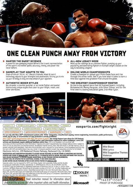 Fight Night Round 4 - Microsoft Xbox 360 (Electronic Arts/EA Games - 2) video game collectible [Barcode 5030945074489] - Main Image 2