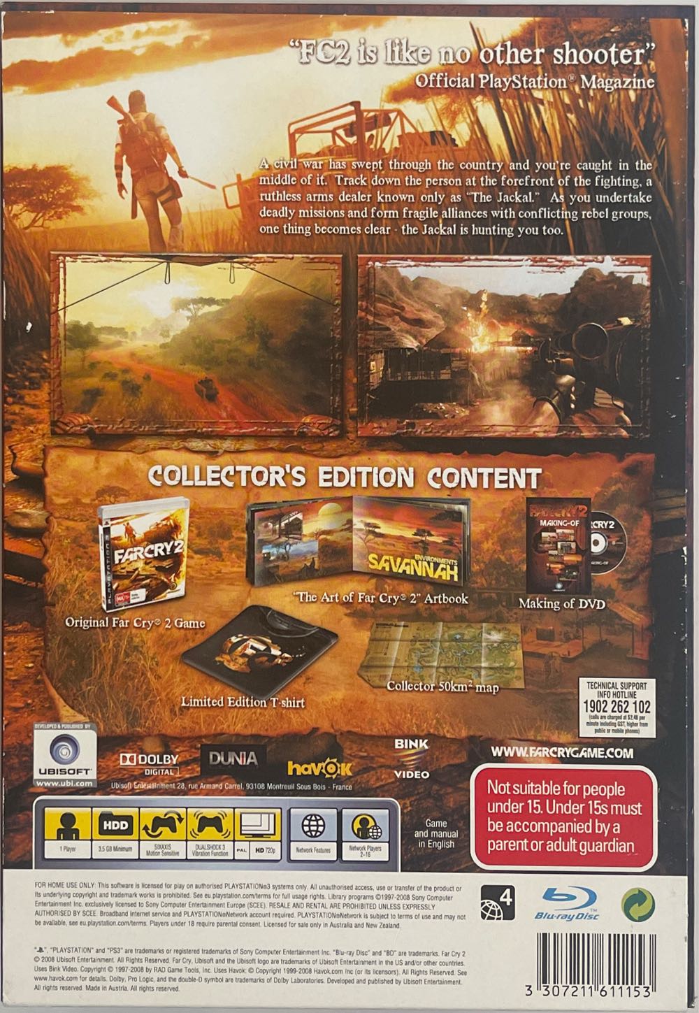 Far Cry 2: Collectors Edition - Sony PlayStation 3 (PS3) (Ubisoft - 1) video game collectible [Barcode 3307211611153] - Main Image 2