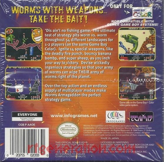 Worms: Armageddon - Nintendo Game Boy Color video game collectible - Main Image 2