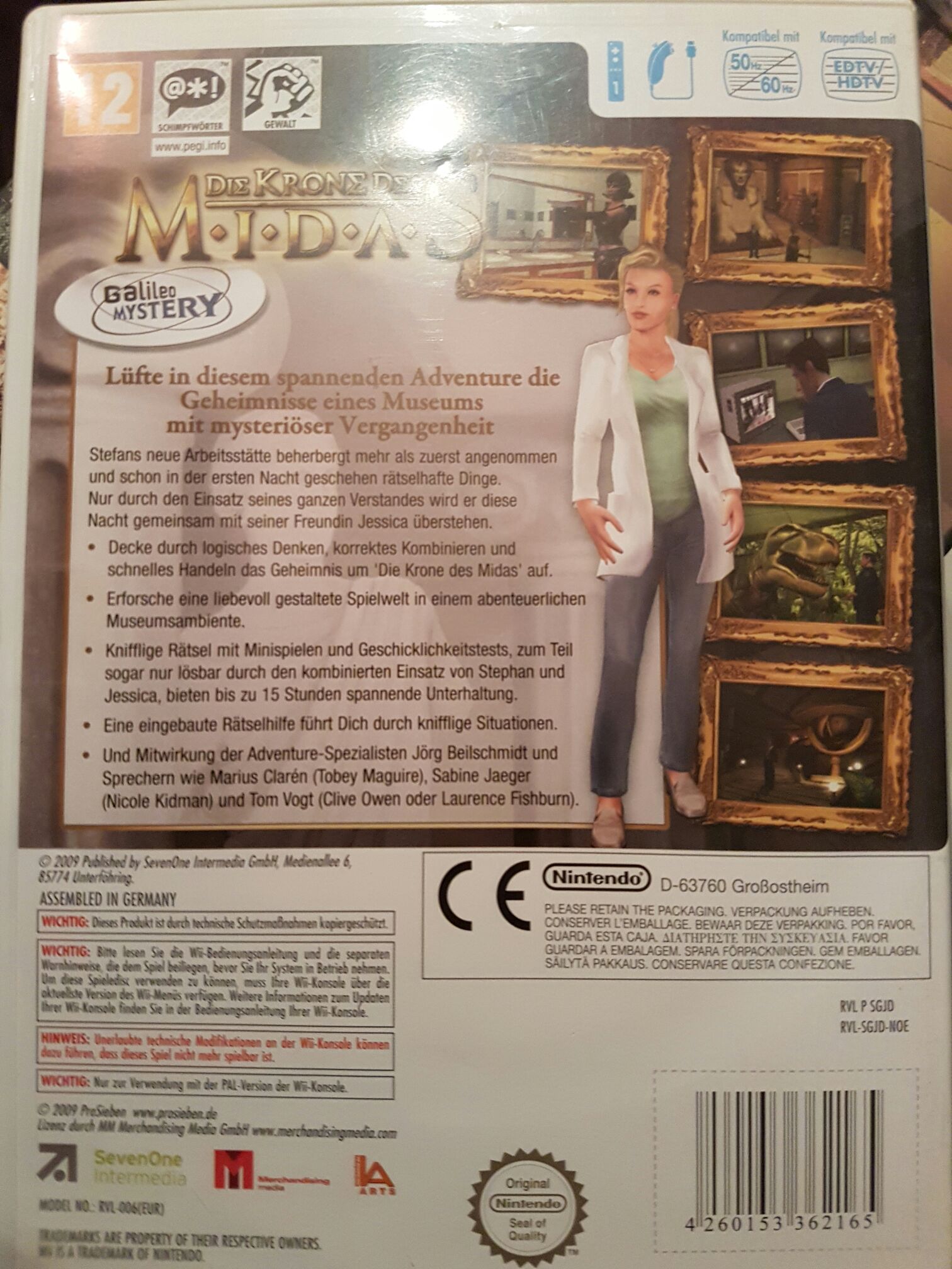 Galileo Mystery - Die Krone des Midas - Nintendo Wii video game collectible - Main Image 2
