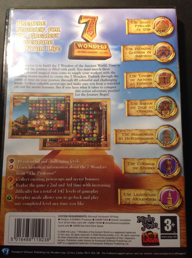 7 Wonders of the Ancient World - PC (MumboJumbo) video game collectible [Barcode 5016488119238] - Main Image 2