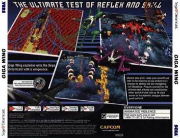 Giga Wing - Sega Dreamcast (Capcom Co., Ltd. - 2) video game collectible [Barcode 213388250060] - Main Image 2
