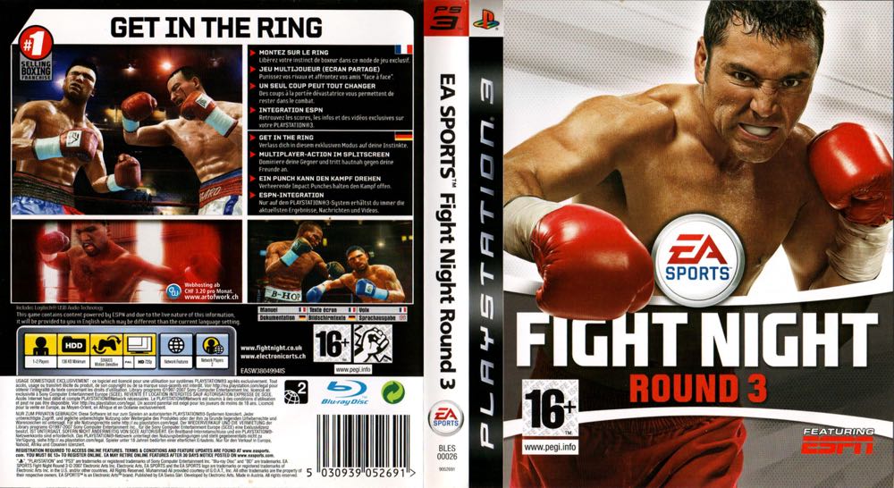 Fight Night: Round 3 - Sony PlayStation 3 (PS3) (EA Sports  - 1-2) video game collectible [Barcode 50309300526690] - Main Image 2