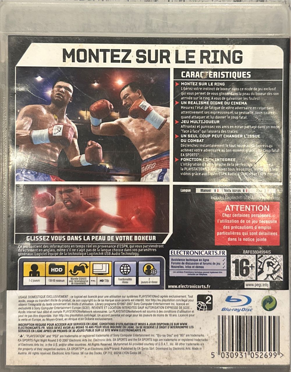 Fight Night Round 3 - Sony PlayStation 3 (PS3) video game collectible [Barcode 5030931052699] - Main Image 2