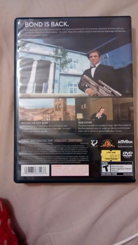 007: Quantum Of Solace - Sony PlayStation 2 (PS2) video game collectible [Barcode 047875835238] - Main Image 2