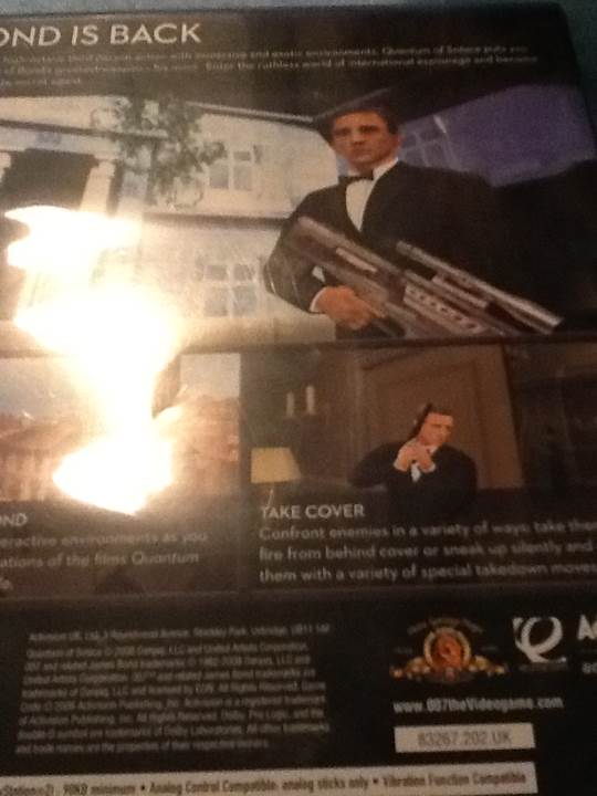 007 Quantum Of Solace - Sony PlayStation 2 (PS2) (Activision - 1) video game collectible [Barcode 5030917063343] - Main Image 2