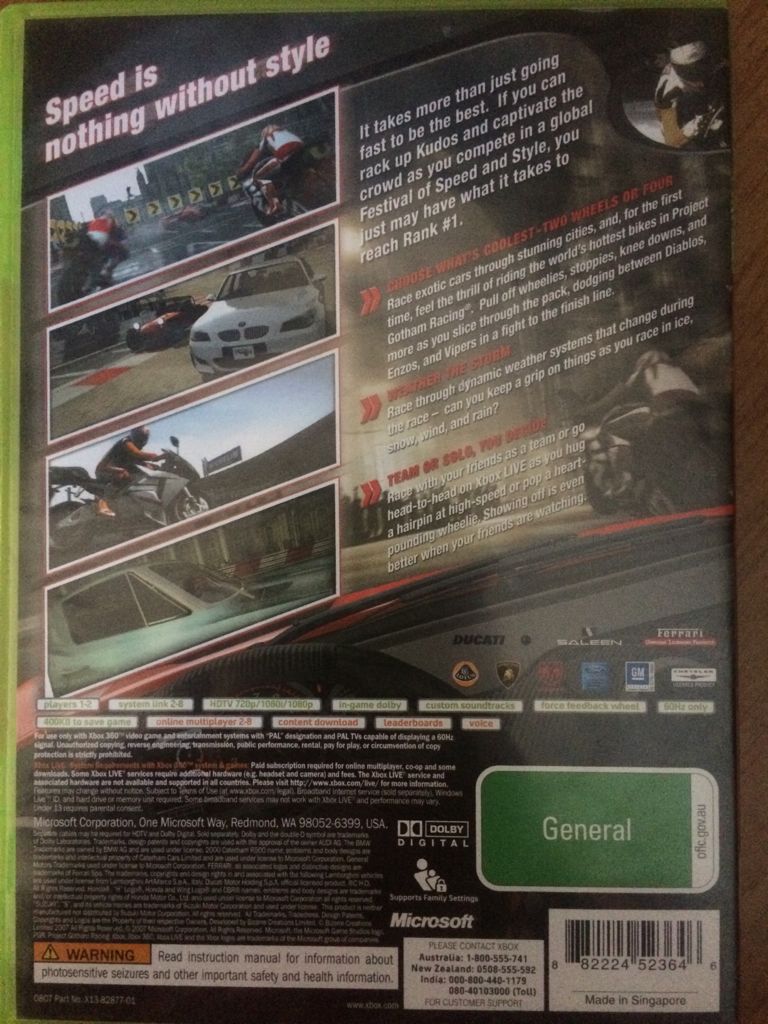 PGR4 - Microsoft Xbox 360 video game collectible - Main Image 2