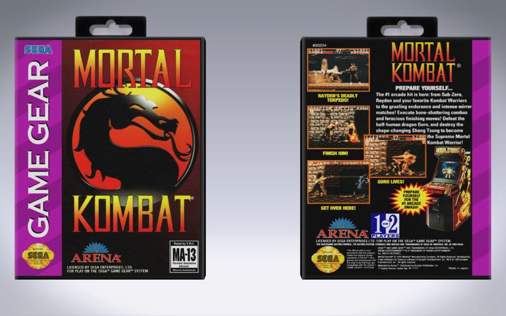 Mortal Kombat - Sega Game Gear (1) video game collectible [Barcode 21481601074] - Main Image 2