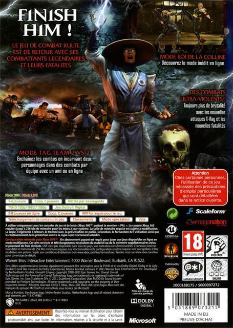 Mortal Kombat - Microsoft Xbox 360 video game collectible [Barcode 7892110114332] - Main Image 2
