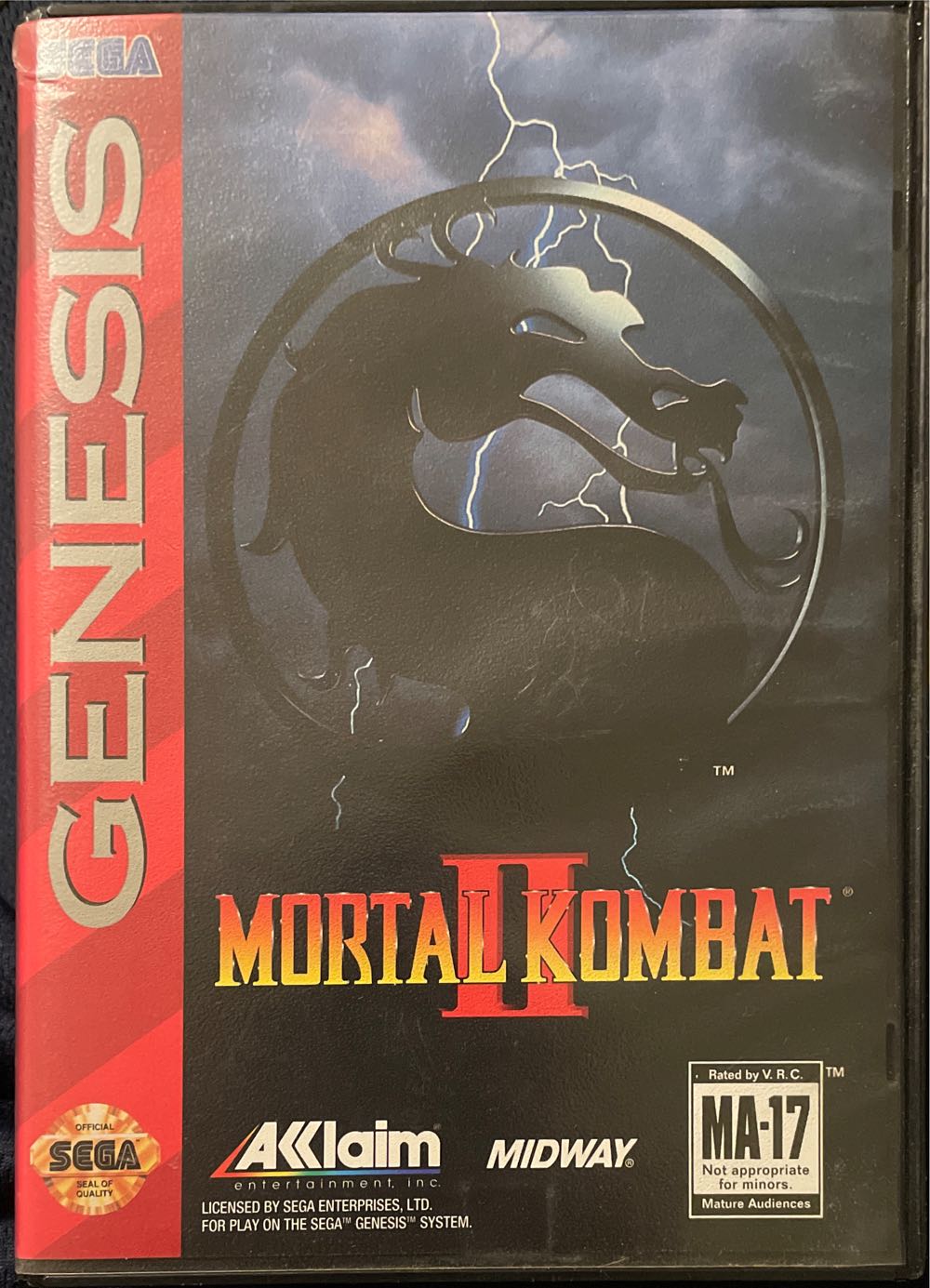 Mortal Kombat 2 - Sega Genesis (Mega Drive) (Akklaim Entertainment - 1) video game collectible - Main Image 3