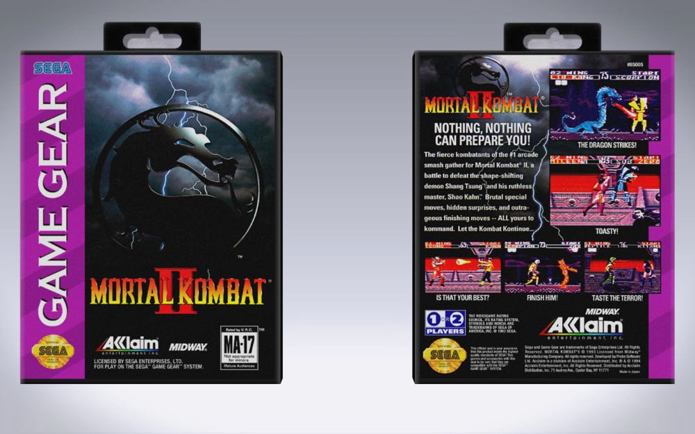 Mortal Kombat 2 - Sega Game Gear video game collectible - Main Image 2
