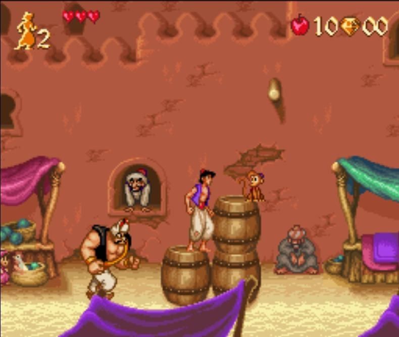 Aladdin - Nintendo Super Nintendo Entertainment System (SNES) video game collectible - Main Image 2