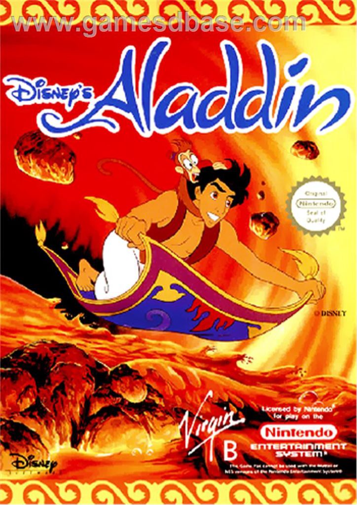 Aladdin - Nintendo Entertainment System (NES) (Virgin Interactive) video game collectible - Main Image 1