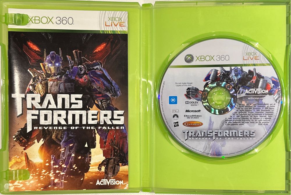 Transformers: Revenge of the Fallen - Microsoft Xbox 360 (Activision - 1) video game collectible [Barcode 5030917066665] - Main Image 3