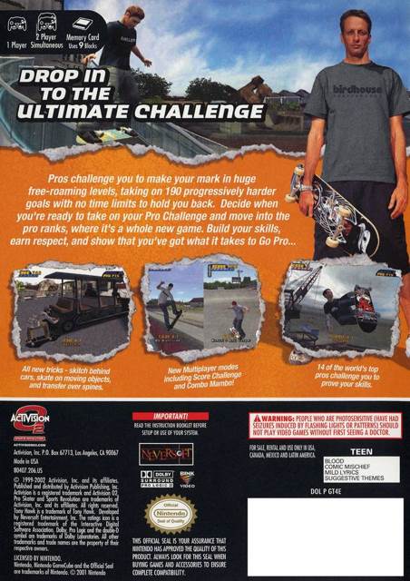 Tony Hawks Pro Skater 4 - Nintendo GameCube (Activation 2 - 1) video game collectible [Barcode 5030917018442] - Main Image 2