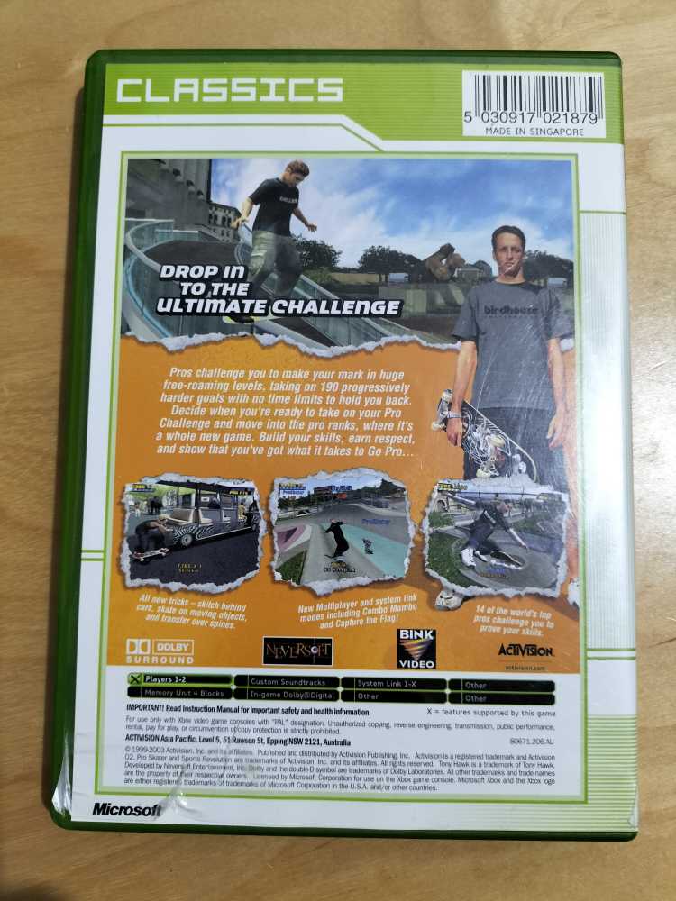 Tony Hawks Pro Skater 4 - Microsoft Xbox video game collectible [Barcode 5030917021879] - Main Image 2