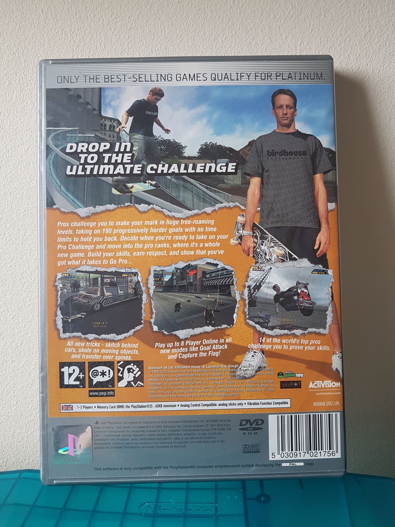 Tony Hawks Pro Skater 4 - Sony PlayStation 2 (PS2) video game collectible - Main Image 2