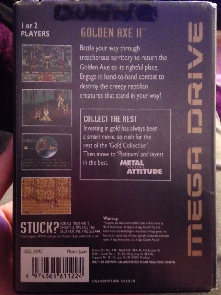 Golden Axe II - Sega Mega Drive (Sega - 2) video game collectible [Barcode 4974365611224] - Main Image 2