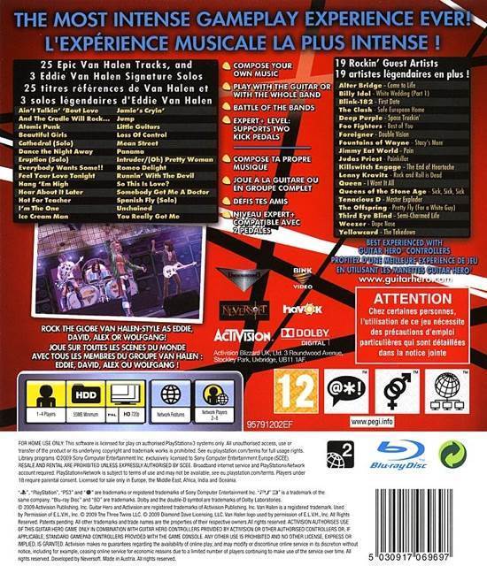 Guitar Hero: Van Halen - Sony PlayStation 3 (PS3) (Activision Blizzard - 4) video game collectible [Barcode 5030917069703] - Main Image 2