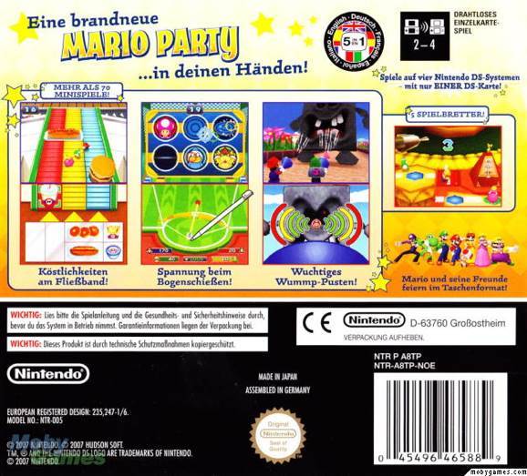 Mario Party DS - Nintendo DS (Nintendo - 1-4) video game collectible [Barcode 045496465896] - Main Image 2