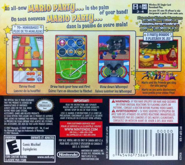 Mario Party DS - Nintendo DS (Nintendo - 4) video game collectible [Barcode 045496738693] - Main Image 2