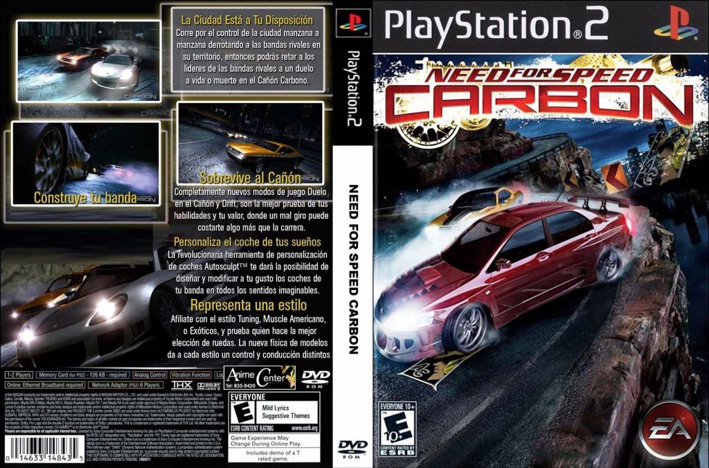 Need For Speed: Carbon - Sony PlayStation 2 (PS2) (Electronic Arts/EA Games - 1-2) video game collectible [Barcode 014633152678] - Main Image 2