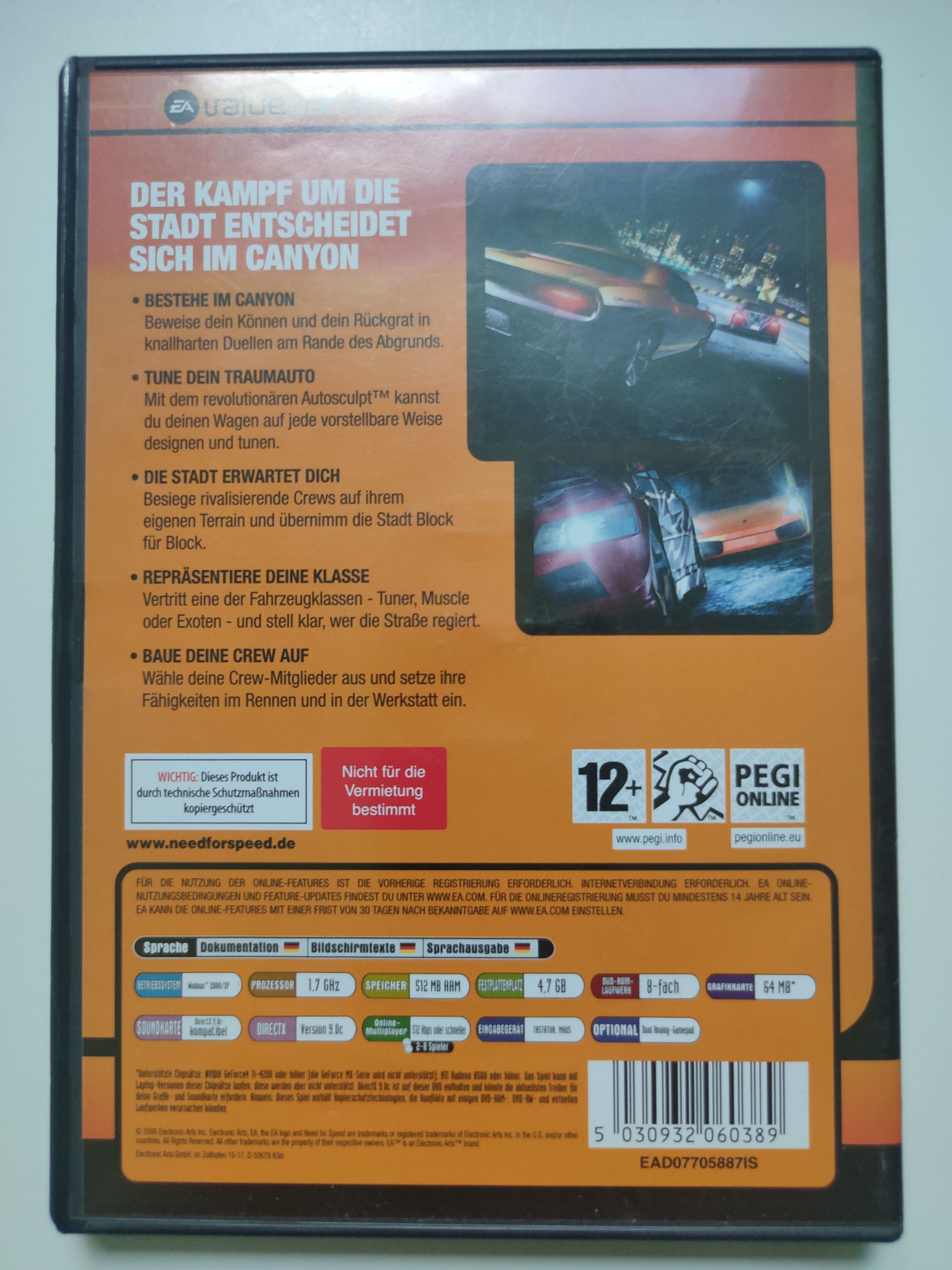 Need For Speed: Carbon - PC video game collectible [Barcode 5030932060389] - Main Image 2