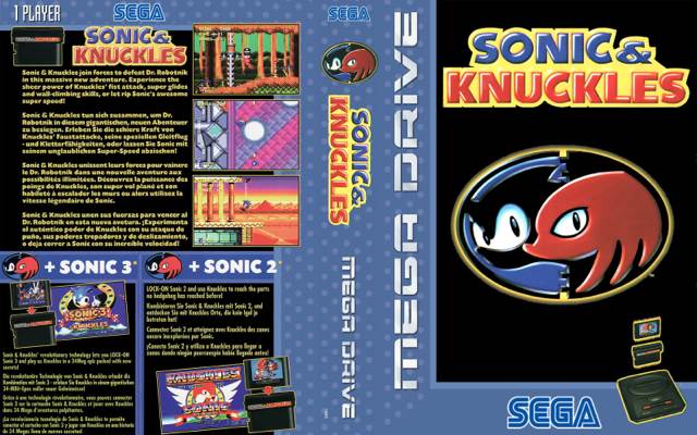 Sonic and Knuckles - Sega Genesis Mini video game collectible - Main Image 2