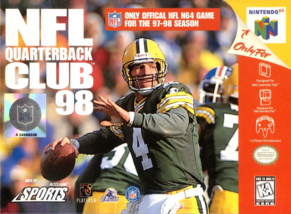 NFL Quarterback Club ‘98 - Nintendo 64 (N64) video game collectible - Main Image 1