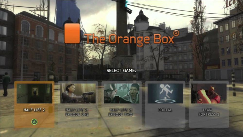 The Orange Box - Microsoft Xbox 360 (Backwards compatible - 1) video game collectible [Barcode 014633098495] - Main Image 3