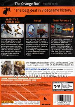 The Orange Box - Microsoft Xbox 360 (Valve Corporation - 1) video game collectible [Barcode 5030932058966] - Main Image 2