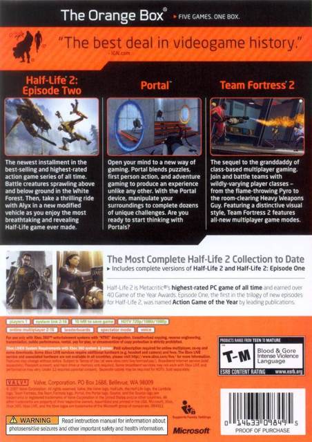 The Orange Box - Microsoft Xbox 360 (EA Games - 16) video game collectible - Main Image 2