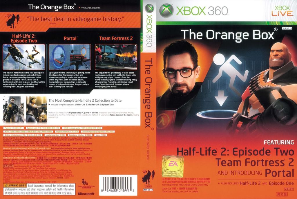 The Orange Box - Microsoft Xbox 360 (Valve) video game collectible - Main Image 2
