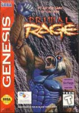 Primal Rage - Sega Genesis (Mega Drive) (Time Warner Interactive - 1-2) video game collectible [Barcode 031763108504] - Main Image 1