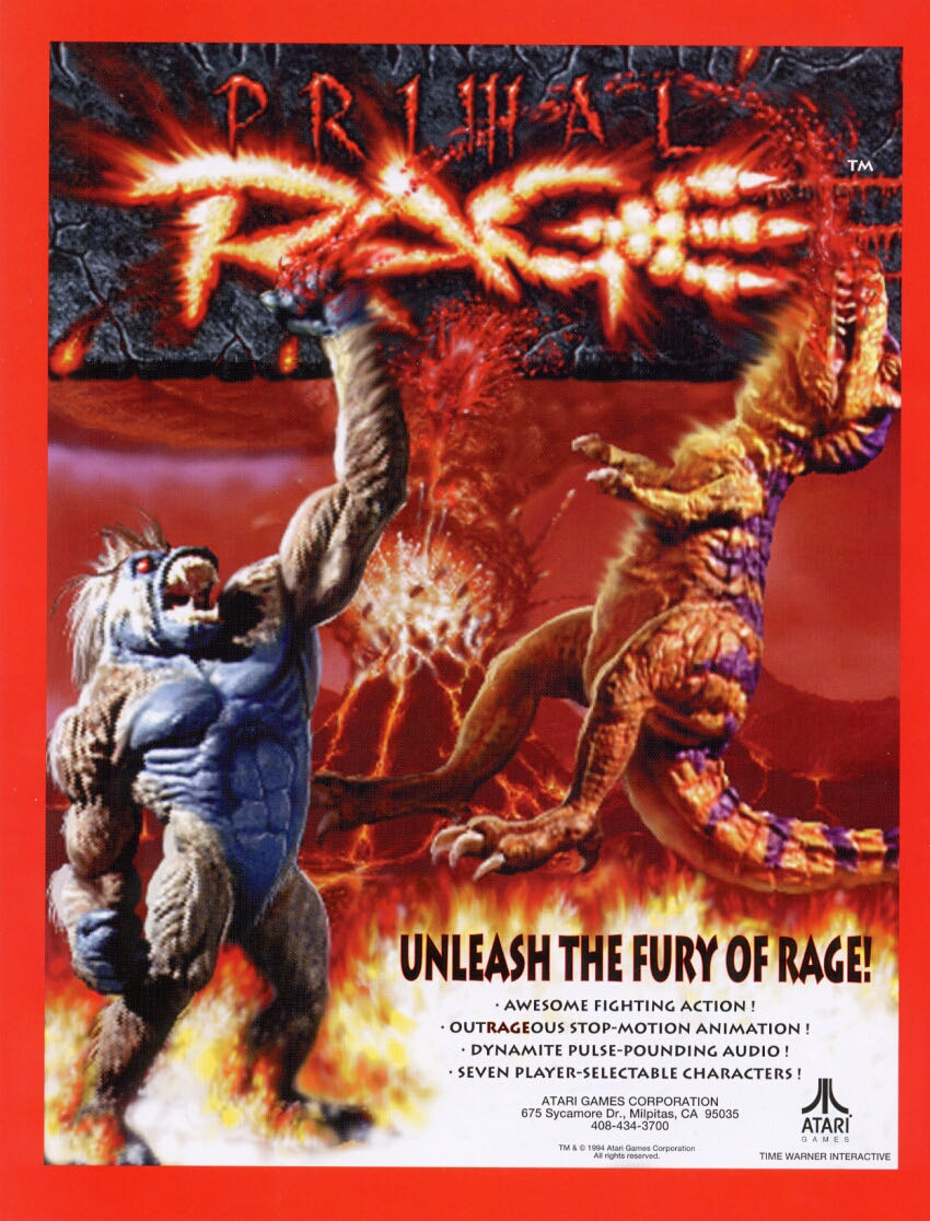 Primal Rage - Sega Genesis (Mega Drive) (Time Warner Interactive - 1-2) video game collectible [Barcode 031763108504] - Main Image 3