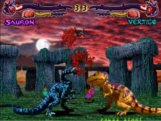 Primal Rage - Sony PlayStation (Time Warner Interactive - 1-2) video game collectible [Barcode 031763108849] - Main Image 3