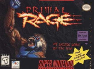 Primal Rage - Nintendo Super Nintendo Entertainment System (SNES) (Time Warner - 2) video game collectible [Barcode 031763108900] - Main Image 1