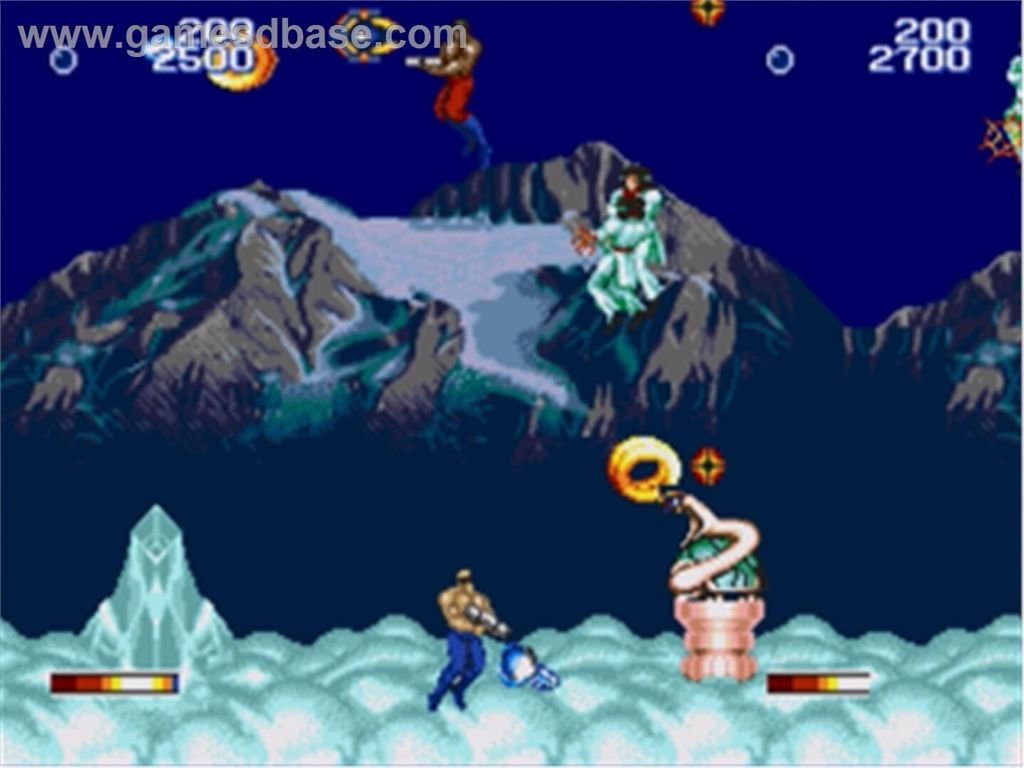 Forgotten Worlds - Sega Genesis (Mega Drive) (Sega - 2) video game collectible [Barcode 010086010084] - Main Image 2