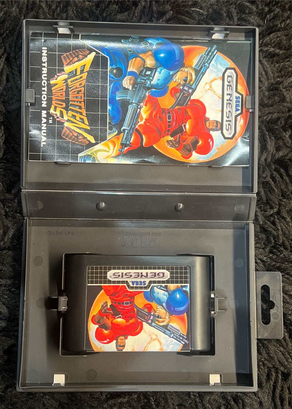 Forgotten Worlds - Sega Genesis (Mega Drive) (Sega - 2) video game collectible [Barcode 010086010084] - Main Image 3
