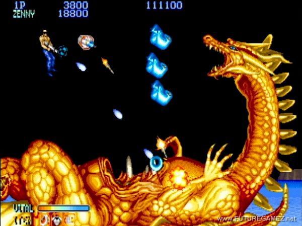 Forgotten Worlds - Sega Mega Drive (Capcom - 1-2) video game collectible [Barcode 9970393610081] - Main Image 2