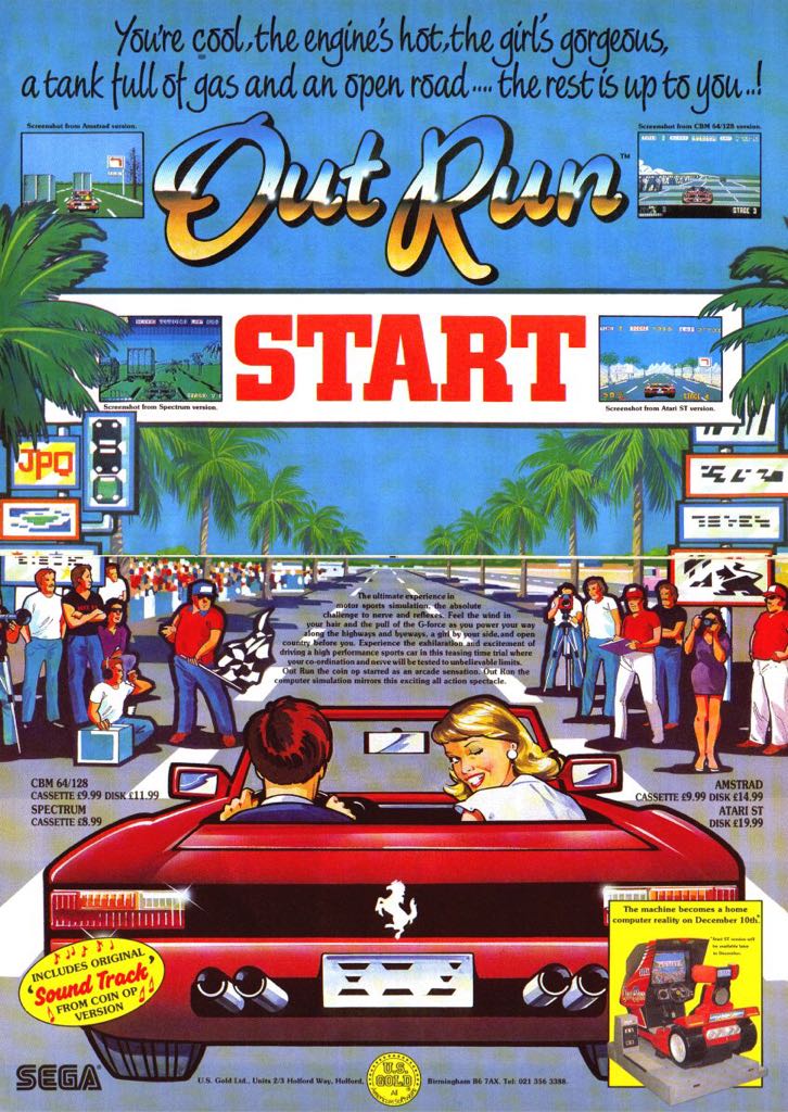 Out Run - Arcade video game collectible [Barcode 020093011561] - Main Image 2