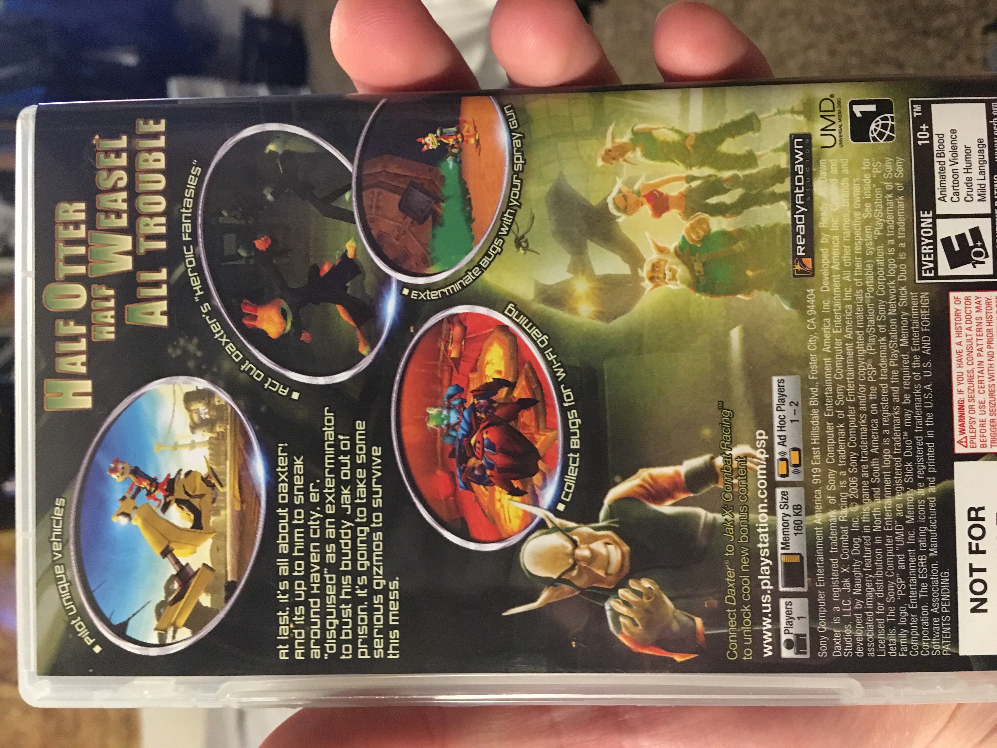 Daxter - Sony PlayStation Portable (PSP) (Naughty Dog - 1) video game collectible [Barcode 0711719646266] - Main Image 2